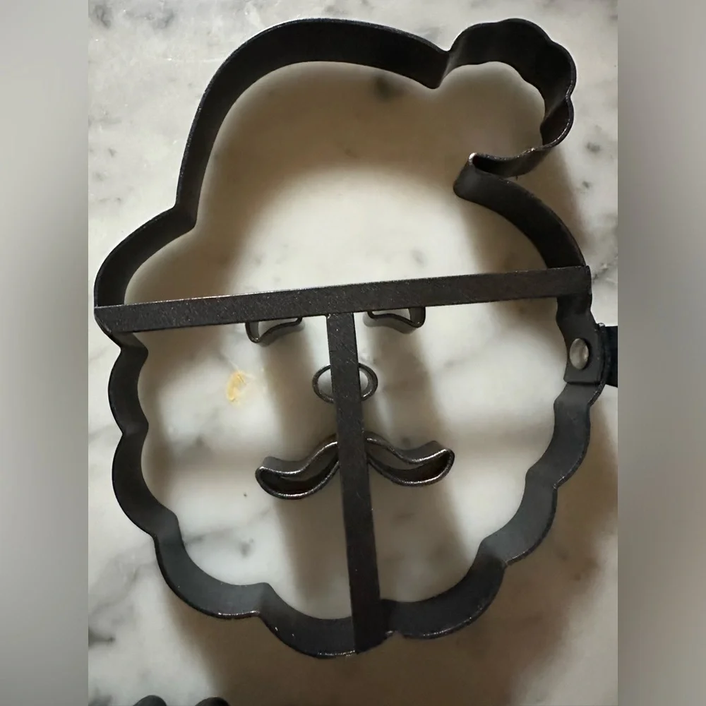 William & Sonoma North Pole Holiday Pancake Mold Set of 3 Santa Reindeer Snowman